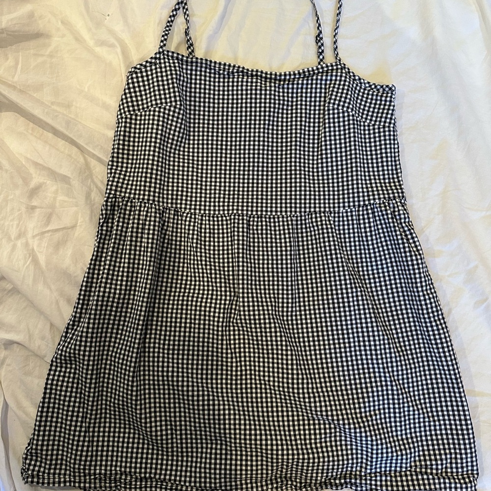 Urban Renewal Black and White Checkered Dress